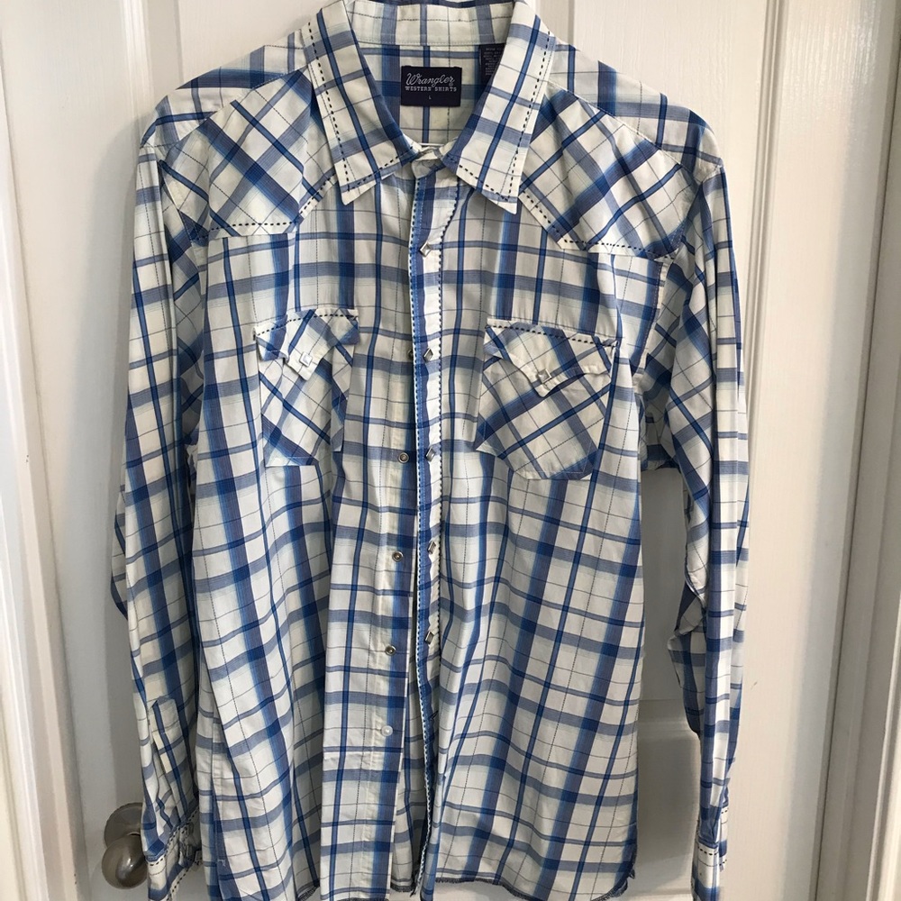 Men’s Plaid pearl-snap shirt